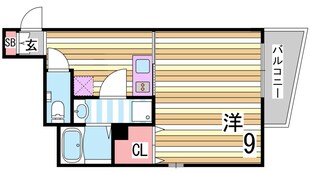 アクアプレイス新神戸駅前の物件間取画像